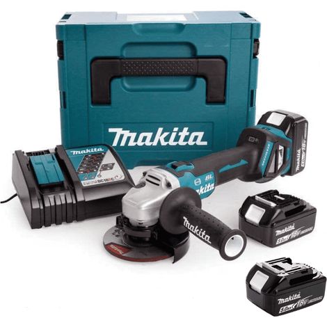 Winkelschleifer Ø125 mm 18V (3x5,0Ah) im Makpac - MAKITA DGA513RT3J (1/5)