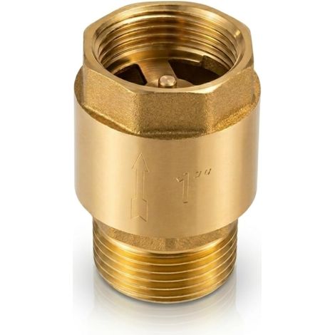 Clapet Anti-Retour 1 Pouce - Laiton Massif - Filetage Mâle Femelle - Anti-Corrosion - Pour Pompe Et Chauffage (1/5)