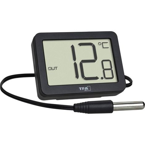TFA-Dostmann 30.1066.01 termometro ambiente Stazione meteorologica elettronica Interno / esterno Nero