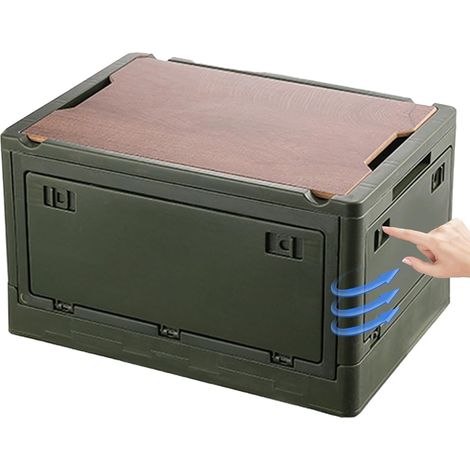 Organiseur de coffre de voiture pliable - Outil de rangement de véhicule de grande capacité pour les voyages en voiture, la randonnée, le camping, les pique-niques et la pêche