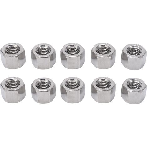 Écrou de raccord hexagonal M12 en acier inoxydable, 10 pièces, connecteur de tige filetée femelle (1/5)