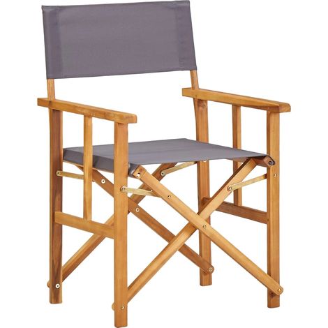 Maison Exclusive - Sedie da Regista 2 pz in Legno Massello di Acacia