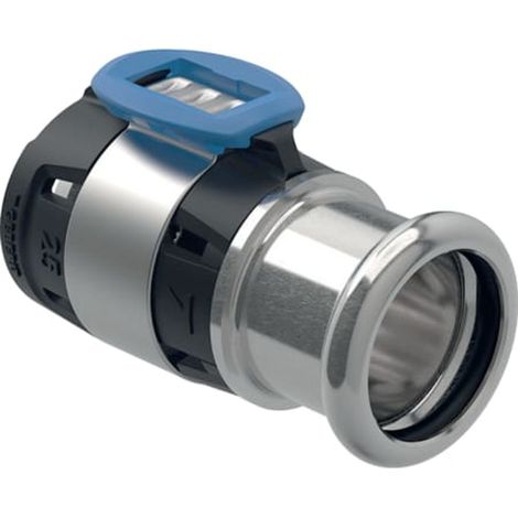 Geberit FlowFit Raccord sur Geberit Mapress, avec manchon à sertir, acier inoxydable, DN 12 / 10, 620.329.00.1
