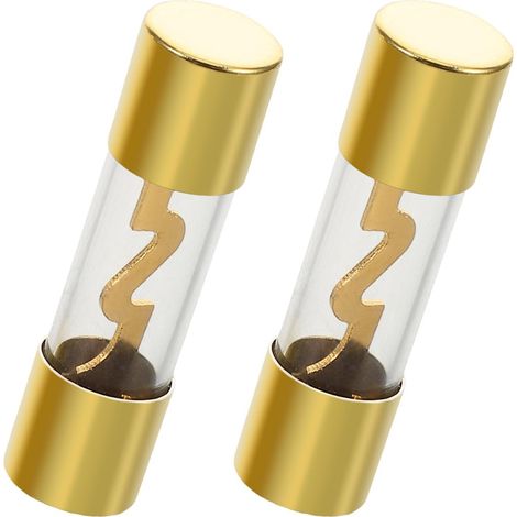 Porte-fusible Agu pour Amplificateur Automobile 150a en Alliage Or, Haute Capacité de Charge et Protection Fiable pour Modifications Audio Voiture, Lot de 2 (1/5)