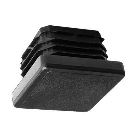 Sacchetto da 100 tacchi quadrati in plastica nera 30x30mm