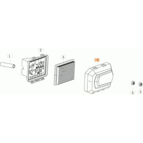 COUVERCLE DE FILTRE ORIGINAL EMAK L66151557