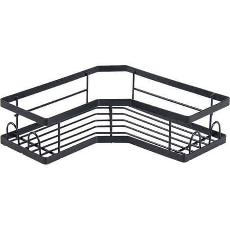 Etagere Douche sans Percage, 4 Pièces Etagere Salle De Bain Angle avec Porte Savon Douche, Support Gel Douche Salle De Bain Porte Shampoing Douche
