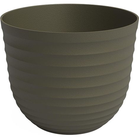 artevasi© HAVANA WAVES Pflanztopf Moss Green dunkelgrün Ø 40 cm - Kunststoff (1/2)