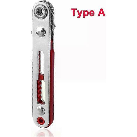 Mini tournevis à cliquet multifonctionnel bidirectionnel avant et arrière, clé plate coudée, tournevis cruciforme, outil à fente (1/5)