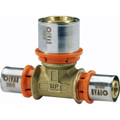 MP 5720 RLL Tee con attacchi laterali ridotti 20/2 x 26/3 x 20/2 512014MP