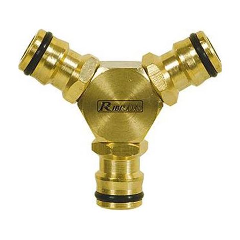 Raccord arrosage triple mâle laiton (1/2)