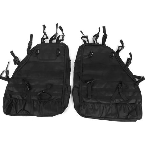 Sac de rangement pour arceau de sécurité, 2 pièces, organisateur adapté pour Jeep Wrangler JK Rubicon 4 portes 2007 – 2019 (1/5)