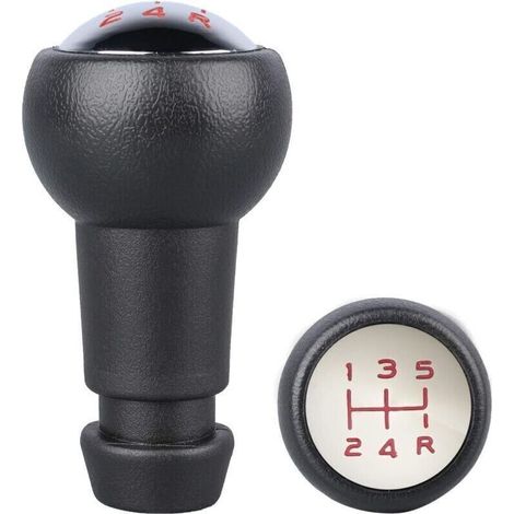 Pommeau de Levier de Vitesse 5 Vitesses pour Citroën C2 C3 C4 C5 B6 B9 et Peugeot 106 107 205 206 207 301 306 307 308 406 407 5008 3008 2008 (1/5)