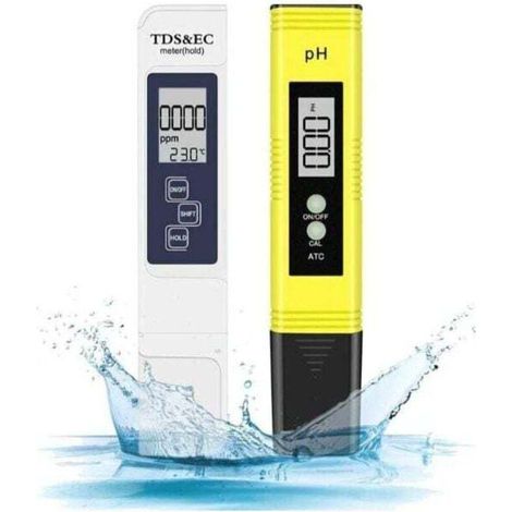 Testeur pH Piscine 4-en-1, XU, Métro Électronique, Écran LCD - KZQ (1/4)