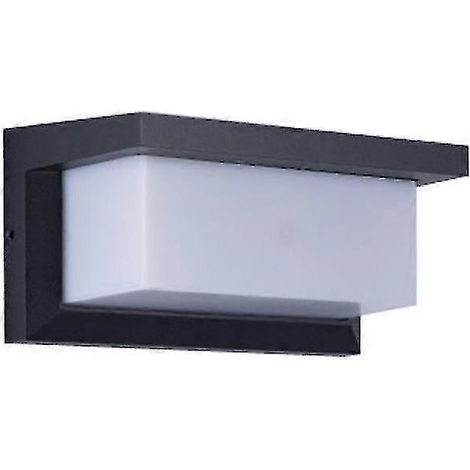 Applique murale extérieure, lampe LED étanche 18 W, indice de protection IP65, blanc chaud, 260 x 125 x 125 mm (1/5)