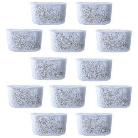 12 Stück Ersatz-Kohlenstoffwasserfilter, Vliesfilter für Kaffeemaschinen