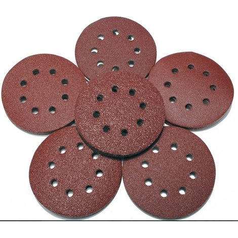 Lot De 25 Disques Abrasifs Velcro Diamètre 225mm F16 Trou Pour Moulin à Grains -graines P120 -
