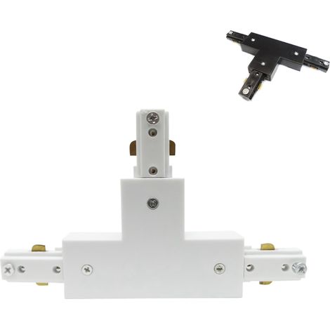 Connettore a T per Binario Monofase colore Bianco/Nero A10-MONO-TColore BIANCO (WH) (1/4)