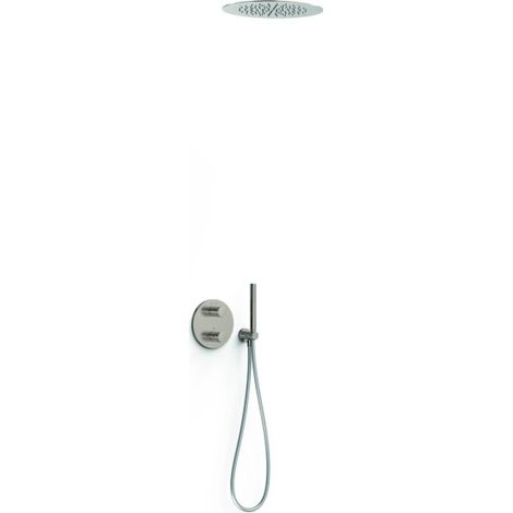 Kit robinet thermostatique encastré 2 voies pour douche Therm-box Acier - TRES 26235005AC