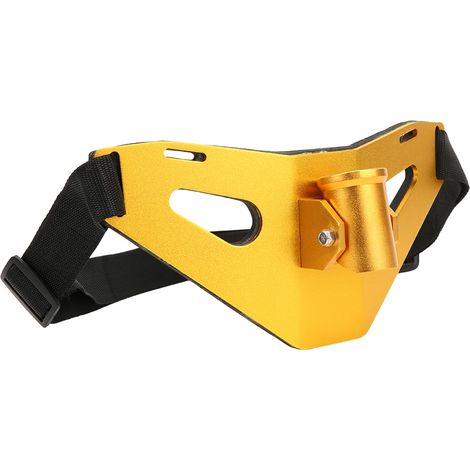 Ceinture de combat de pêche réglable en alliage d'aluminium avec support de canne à pêche rembourré et cardan (doré) (1/5)