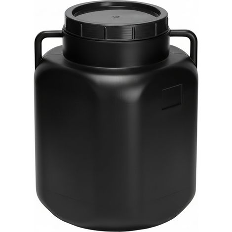 Garronda 50 Liter BPA-freies quadratisches Fass und Futtertonne Weithalsfass Wassertank und Behälter mit Deckel für Sauerkraut sowie Surfass Pökelfass für Fleisch GD-0088, Schwarz