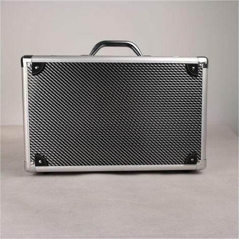 Petit coffre-fort Valise Multifonctionnelle Boîte Organisateur D'outils Étui Rigide Portable Boîte À Outils Organisateurs De Stockage De Fichiers Boîte Étui À Instruments Fibre De Carbone (1/5)