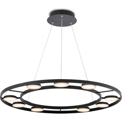 Maytoni Fad Plafonnier suspendu noir à DEL intégré Modern Fad (1/2)