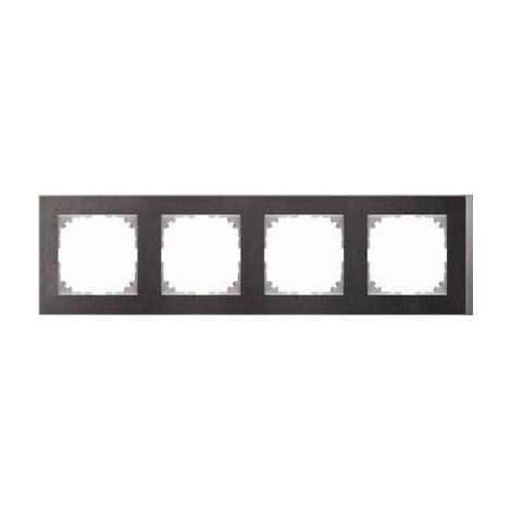 MERTEN MEG4040-3669 PLACA INTERRUPTOR Y OBTURADOR ALUMINIO NEGRO