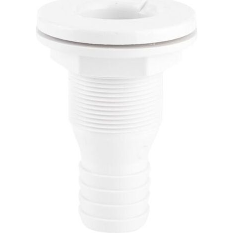 Raccord Traversant de Coque, Connecteur Traversant de Coque 1 1 4 Pouces, Tuyau en Plastique Blanc, Accessoire Important Le Raccord Traversant de Coque 1 1 4 Pouces Est un (1/5)