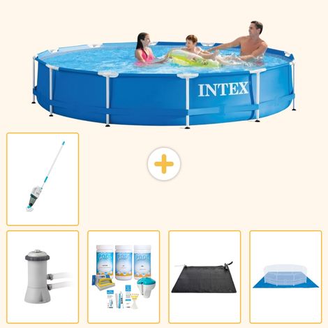 Intex Piscine Tubulaire Ronde - 366x76 cm - 6-pièces S21025 (1/5)