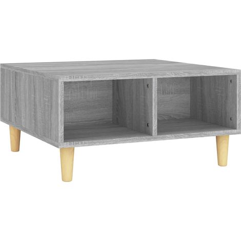 Table basse de salon, Table Café, Sonoma gris 60x60x30 cm Aggloméré OIB5071E (1/5)