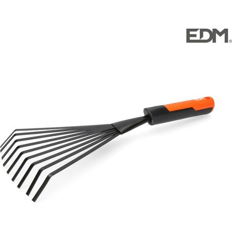 Manueller Gartenrechen 38 cm Farbe Grau/Orange EDM
