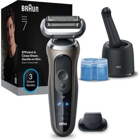 Afeitadora BRAUN Serie 7 72-C7200CC para hombre, color negro. (1/5)