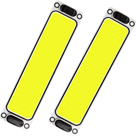 2 tiras de luces LED COB de 108 LED para interiores, iluminación interior automática de 12V/24V, con interruptor, aptas para autocaravanas, barcos y furgonetas. (1/5)