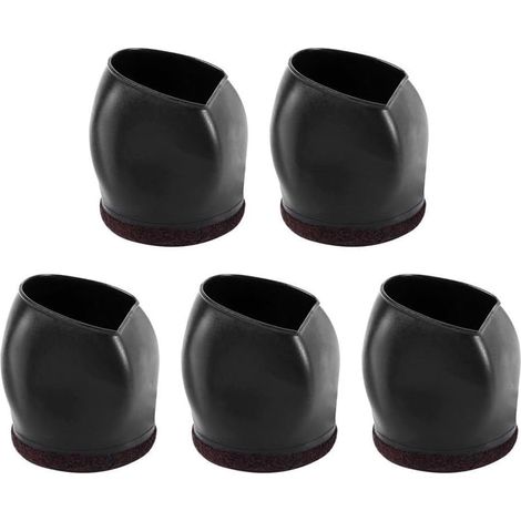 Lot de 5 couvre-roulettes en TPE pour meubles, pieds chaise, roulettes (1/5)