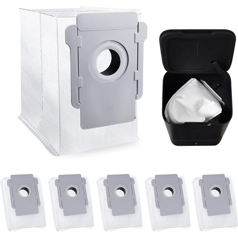 6er-Pack Staubsaugerbeutel, kompatibel mit iRobot Roomba, Ersatzteile für die automatische Schmutzentsorgung der Clean Base für die Serien i, s und j, i7, i7+, i7Plus/i3, i3+/i4, i4+/i6, i6+ und i6Pl (1/5)