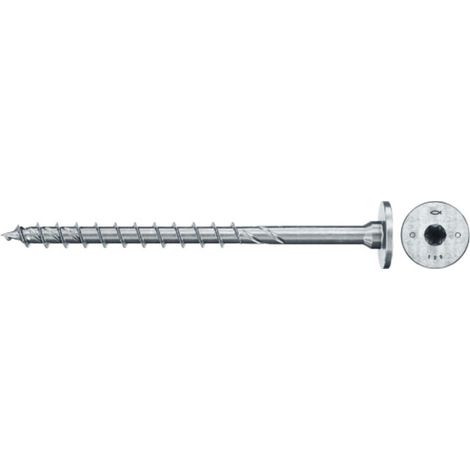 Vis à bois fischer PowerFast II 8,0x140 à tête fraisée étagée TX TG acier galavanisé, passivée bleu 50 pièces