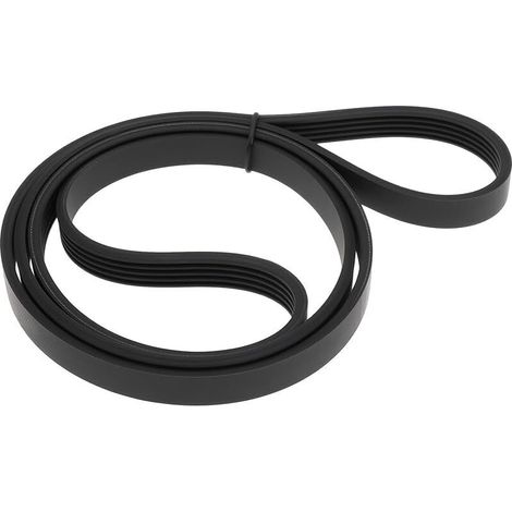 Correa trapezoidal para lavadora 5PJE1281. Correa de goma compatible con la mayoría de las lavadoras.