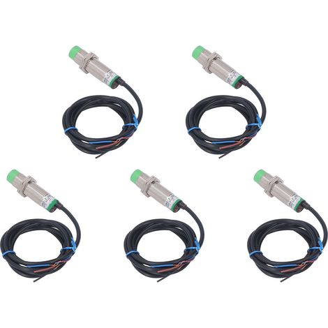M18 PNP NO induktiver Sensor mit Kurzschlussschutz, 6-36VDC Näherungsschalter, 5-teiliges Set mit zuverlässiger Metallerkennung. (1/5)