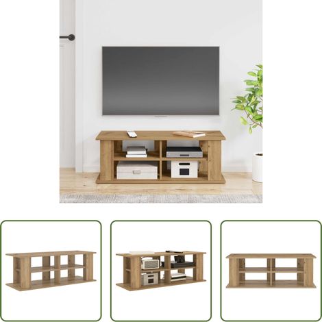 Holz TV-Ständer - TV-Ständer Artisan-Eiche 96 x 35 x 33,5 cm (1/5)