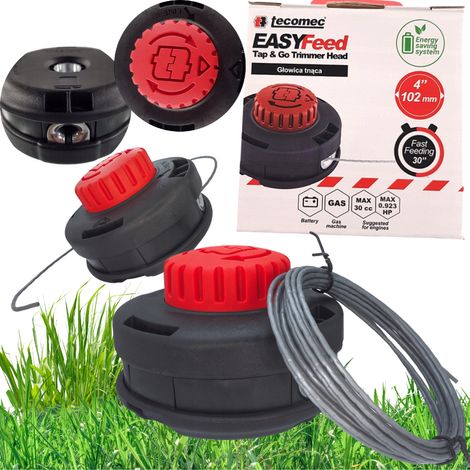Tête TECOMEC pour débroussailleuse à essence, tête à fil pour débroussailleuse NAC EasyFeed M10 (1/5)