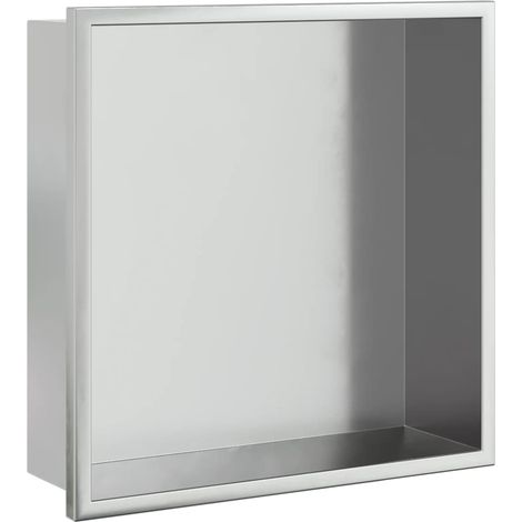 Maison Exclusive - Hornacina ducha acero inoxidable plateado cepi