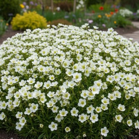 Saxifrage mousse blanc/Lot de 3 godets