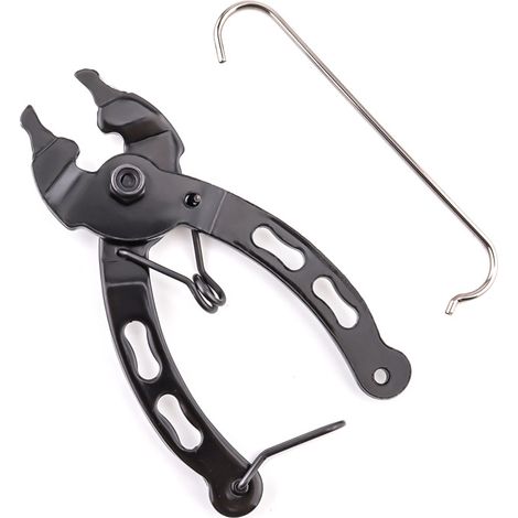 Lntyq Pince à Chaîne de Vélo, Chain Plier Chaînette Manquante 2 en 1 Opener Closer Remover, Pince à Maillon de Bicyclette Portable avec Crochet Chaîne pour Vélo Route/Montagne