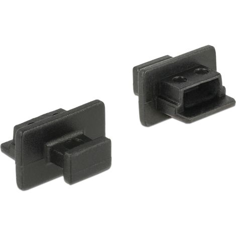 Delock Cubierta contra Polvo para USB 2.0 Type Mini-B hembra con agarre. 10 piezas en negro