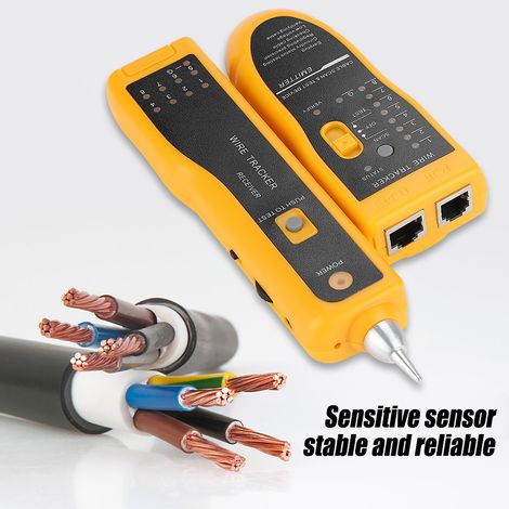 Testeur de câble réseau LAN portable rapide, détecteur de ligne, traceur de fil, outil de diagnostic avec tonalité (1/5)
