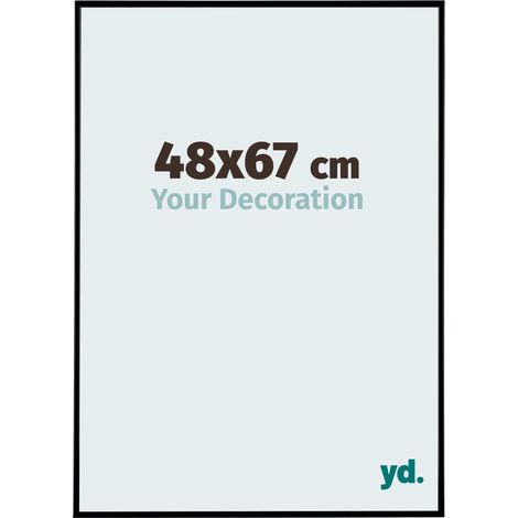yd. - Cadre photo 48x67 - Noir Mat - Plastique - Evry