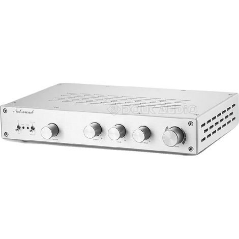 Preamplificador de 2,0 canales, carcasa de aleación de aluminio, respuesta en frecuencia de 2 Hz a 40 kHz, relación señal/ruido de 115 dB, distorsión armónica total  0,003 %. (1/5)