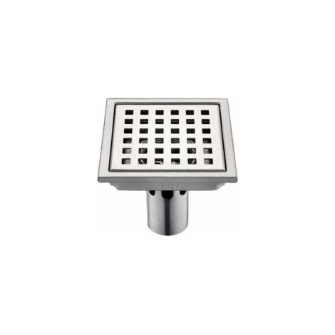 Siphon De Sol INOX 1 Pcs en Acier Inoxydable Drain15Cm 15Cm Filtre Carré Déodorant Anti Retour Fuite d'eau 15Cmb - Crezuo