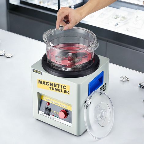 Polisseuse magnétique KT-185 pour bijoux 180 mm avec réglage de direction et durée pour un polissage parfait. (1/5)